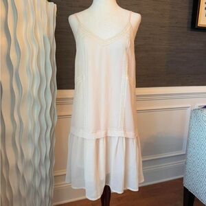 ASTR The Label Cream Sheer Babydoll Dress